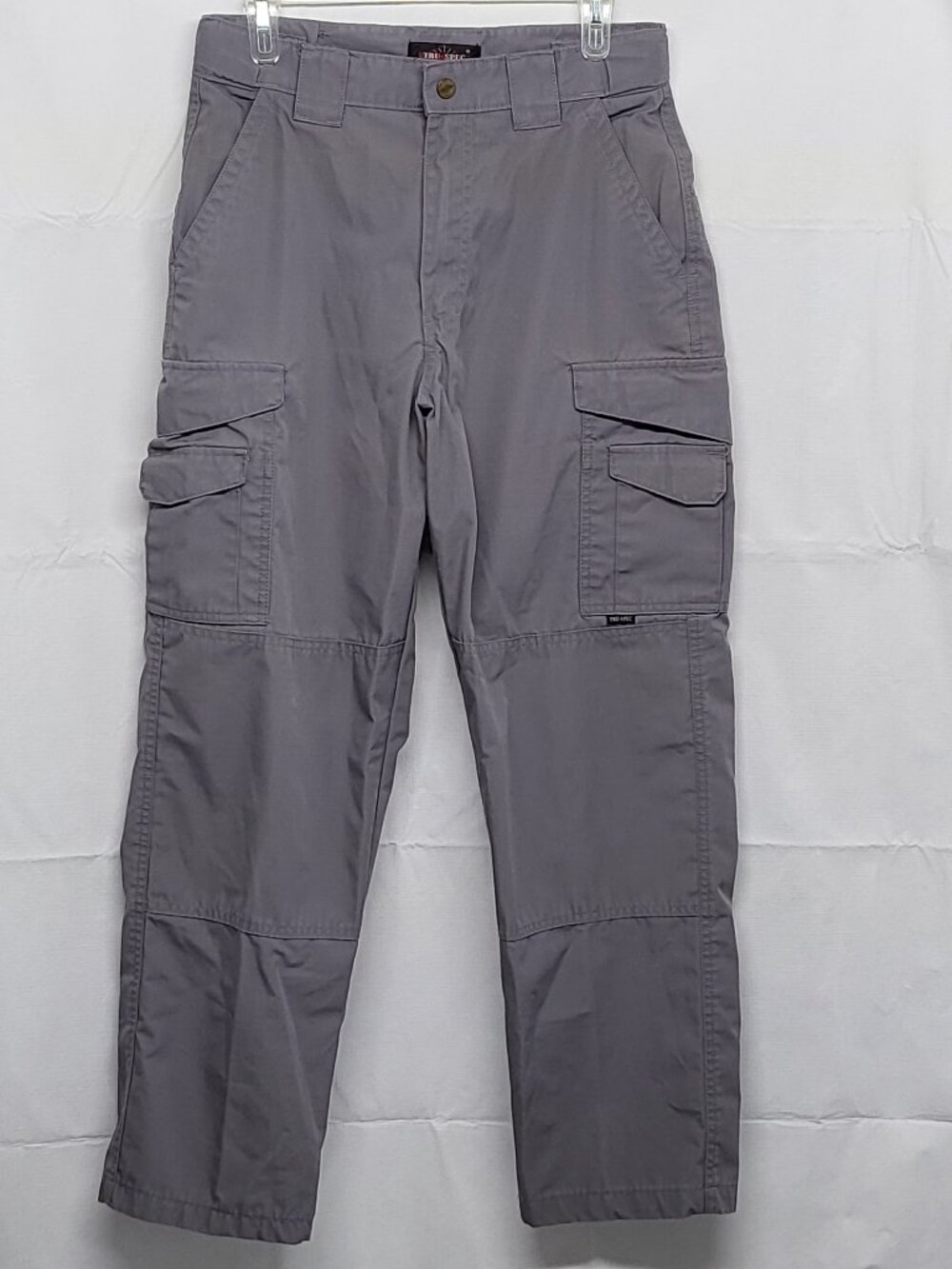 Tru Spec Tactical Cargo Pants Mens 30X29 Ripstop Hidden Elastic Waistband Gray